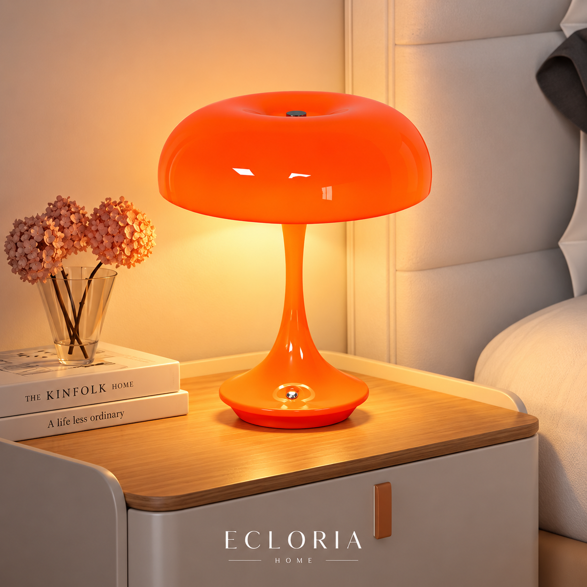 Lampe de bureau orange