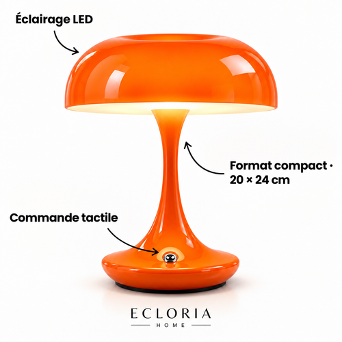Lampe de bureau orange