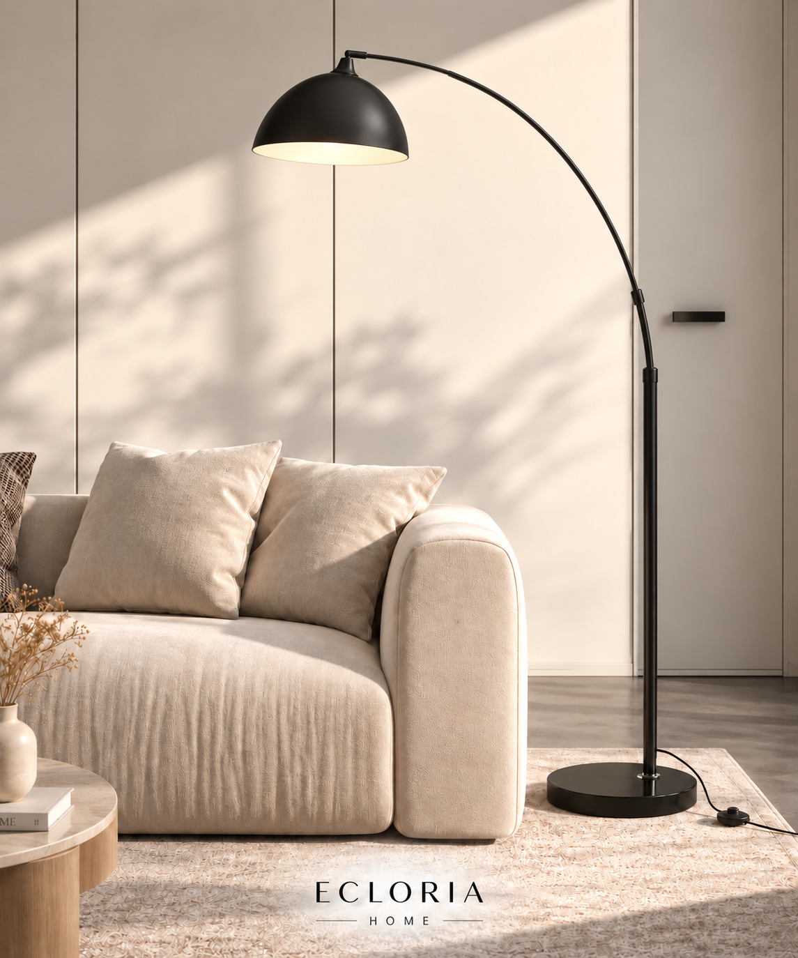 Lampadaire Arc Noir