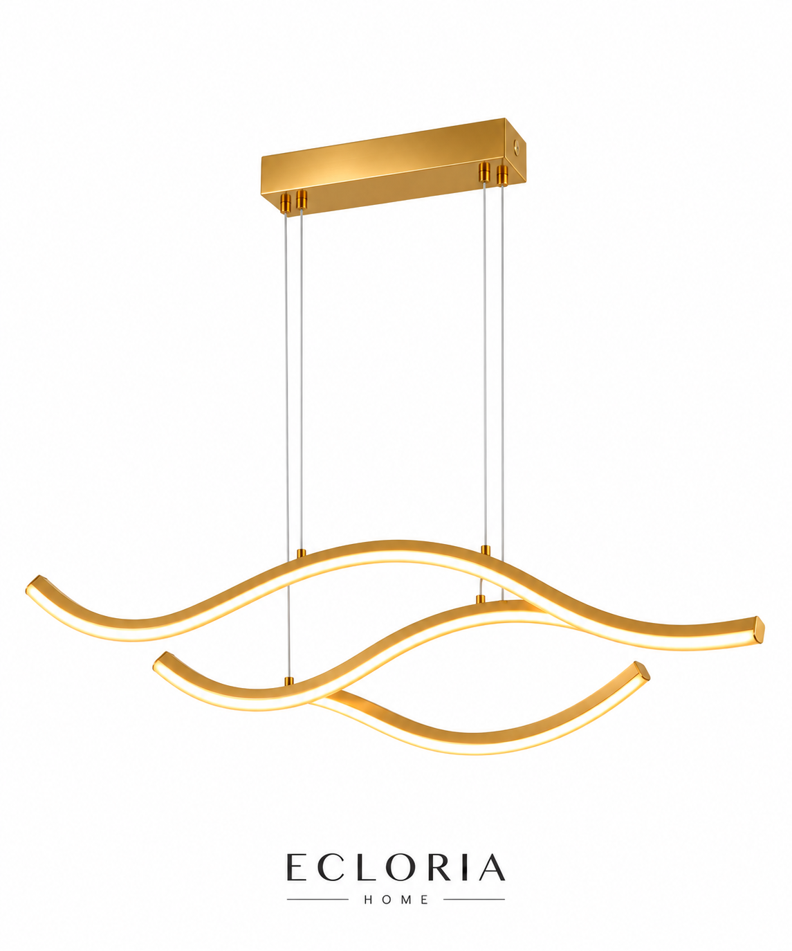 Lustre ondulé LED